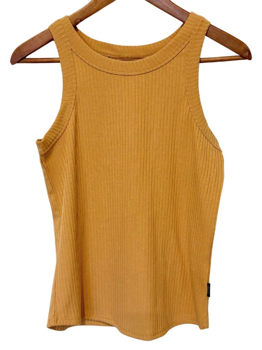 Buffalo by David Bitton Golden Rib Knit Sleeveless Minimalist Tank Top – M